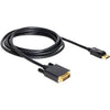 Delock displayport > dvi 24+1 kabel (zwart, 3 meter)
