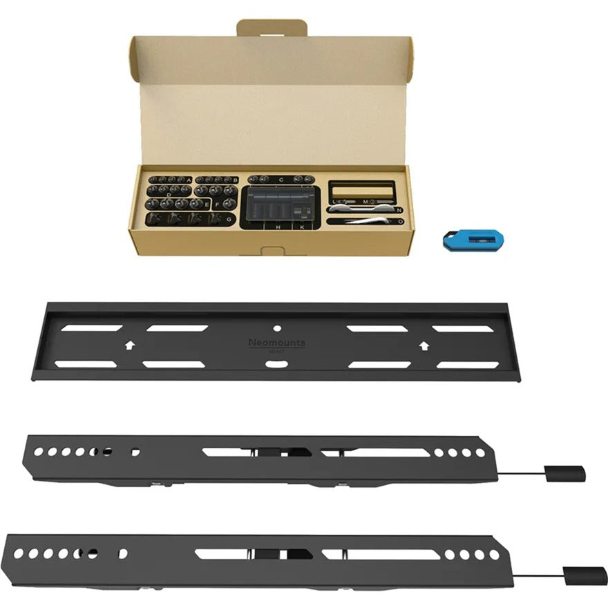 Neomounts select wl30s-850bl14 vlakke wandsteun bevestiging (zwart)