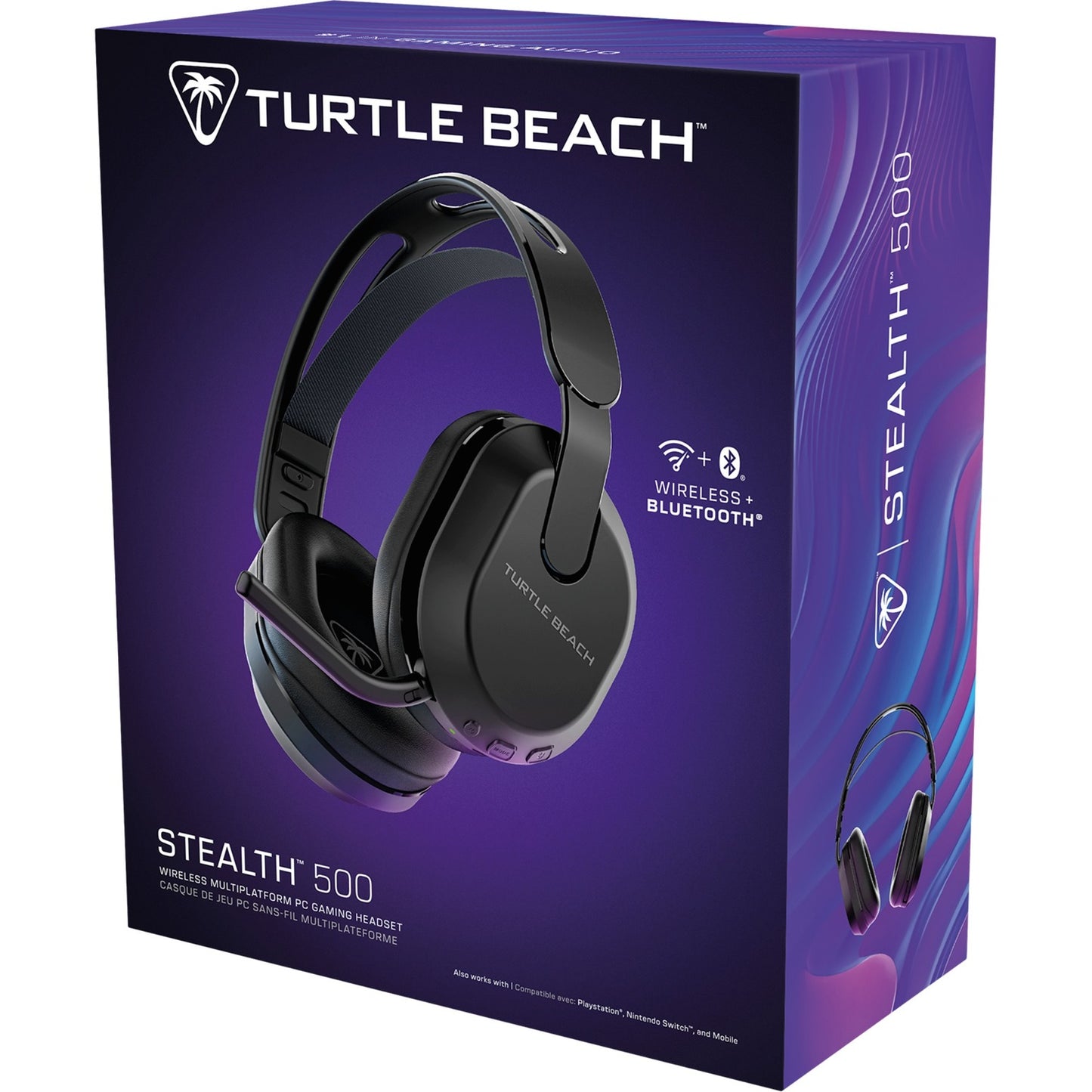 Turtle beach stealth 500 over-ear gaming headset (zwart, pc - windows 10 en hoger, playstation 4 5, nintendo switch, android, ios)