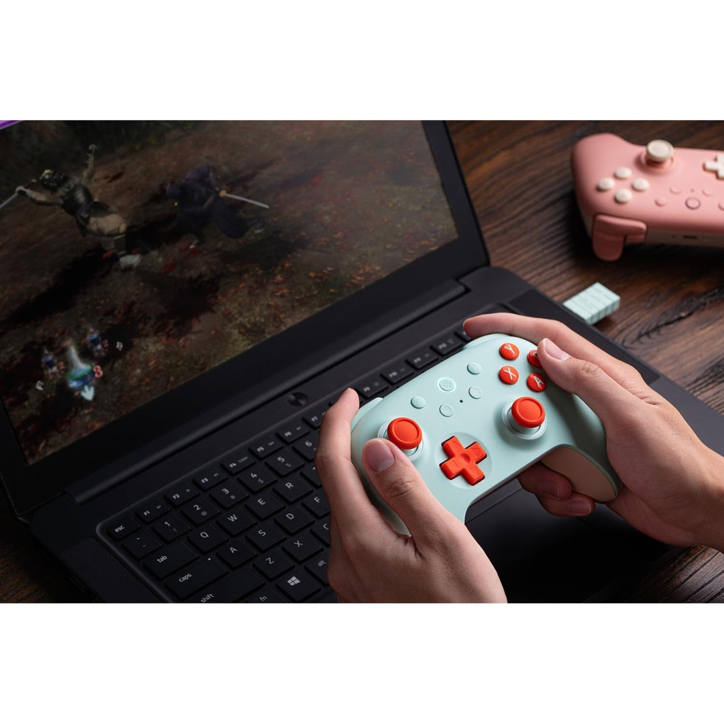 8bitdo ultimate 2c wireless gamepad (mint oranje)