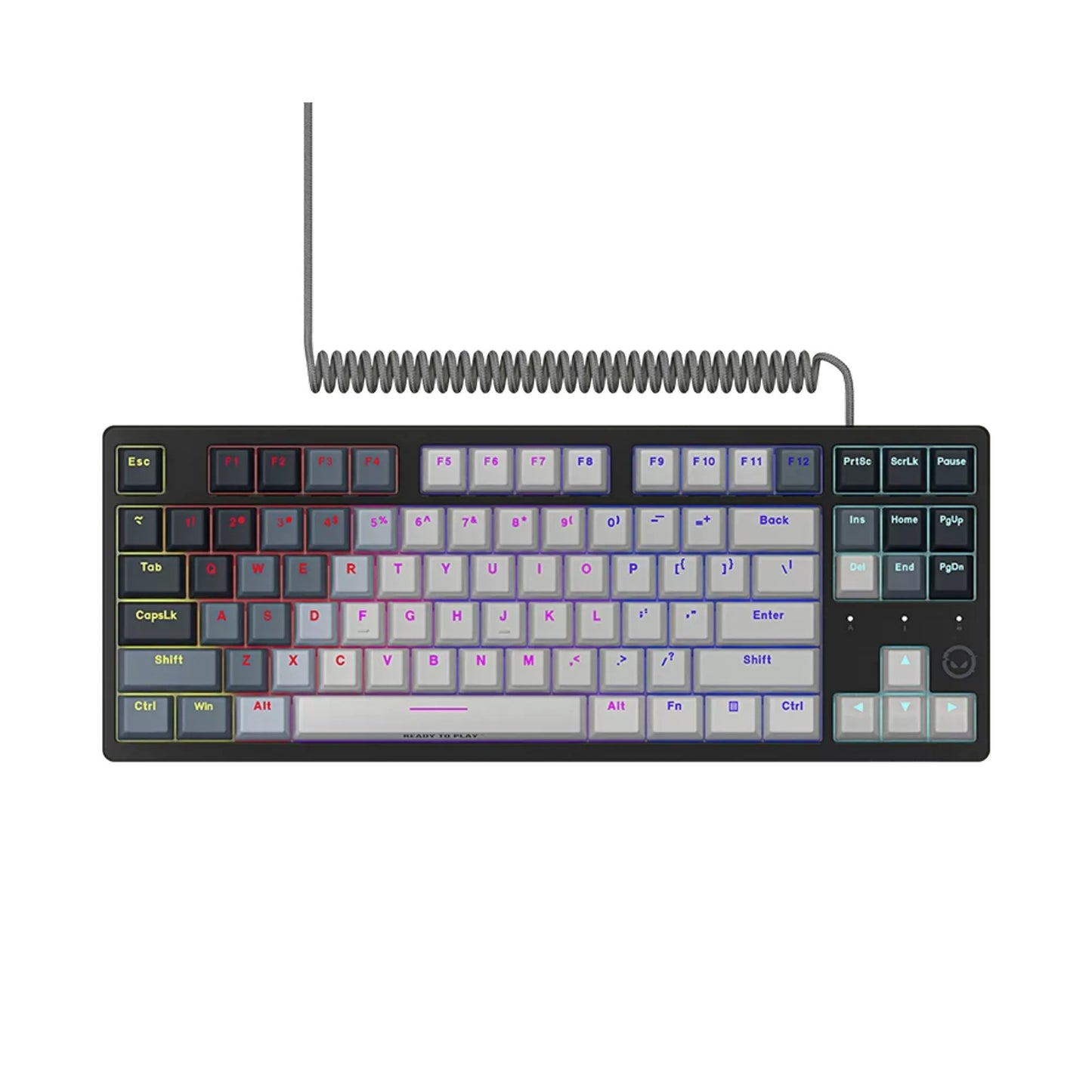 Lorgar azar 514tkl, gaming toetsenbord (wit, us lay-out, logar dream, tkl, rgb)