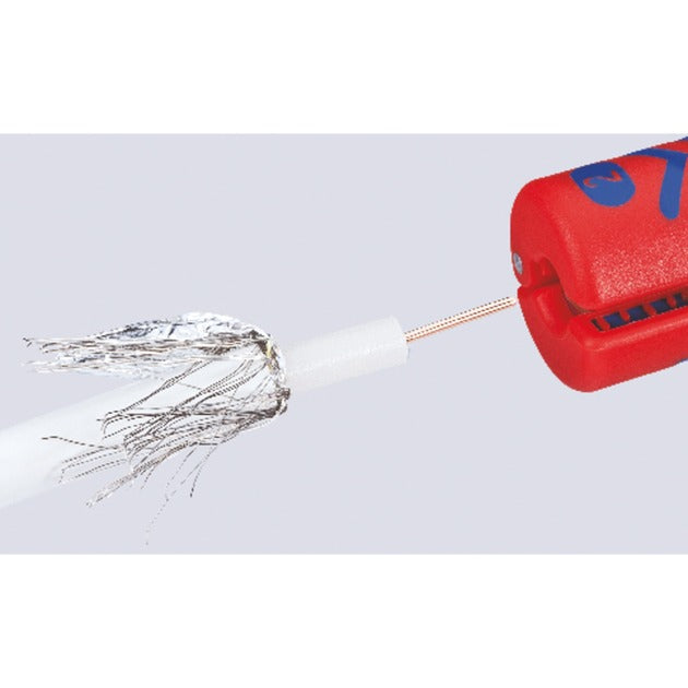 Knipex afstriptang coax-kabel 1660100sb kabelstrip- ontmantelingsgereedschap