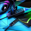 Sharkoon 3-port usb 3.2 gen 1 aluminium + gigabit lan dockingstation (zwart)