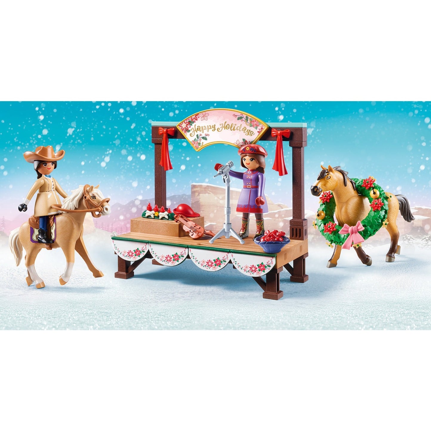 Playmobil spirit - kerstmis concert constructiespeelgoed (70396)