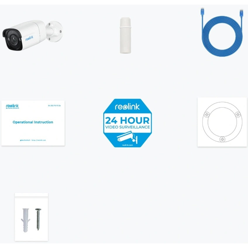 Reolink p320, 5 mp ip poe beveilingingscamera (wit)