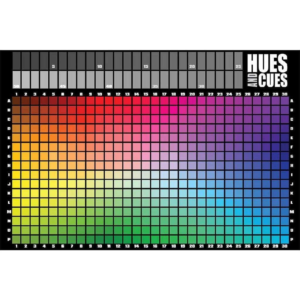 Usaopoly - hues and cues bordspel - familiespel - party spel - vanaf 8 jaar - voor 3 tot 10 spelers - engelstalige spelregels