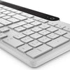 Lenovo 800 self-charging bluetooth keyboard (wit, us lay-out (qwerty), plunger, 100%, plunger switch, bluetooth 5.1, usb-c)