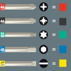 Wera kraftform kompakt 838 ra s imperial set 1 bitset (zwart groen, 14‑delig)