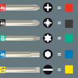 Wera kraftform kompakt 838 ra s imperial set 1 bitset (zwart groen, 14‑delig) - afbeelding 17