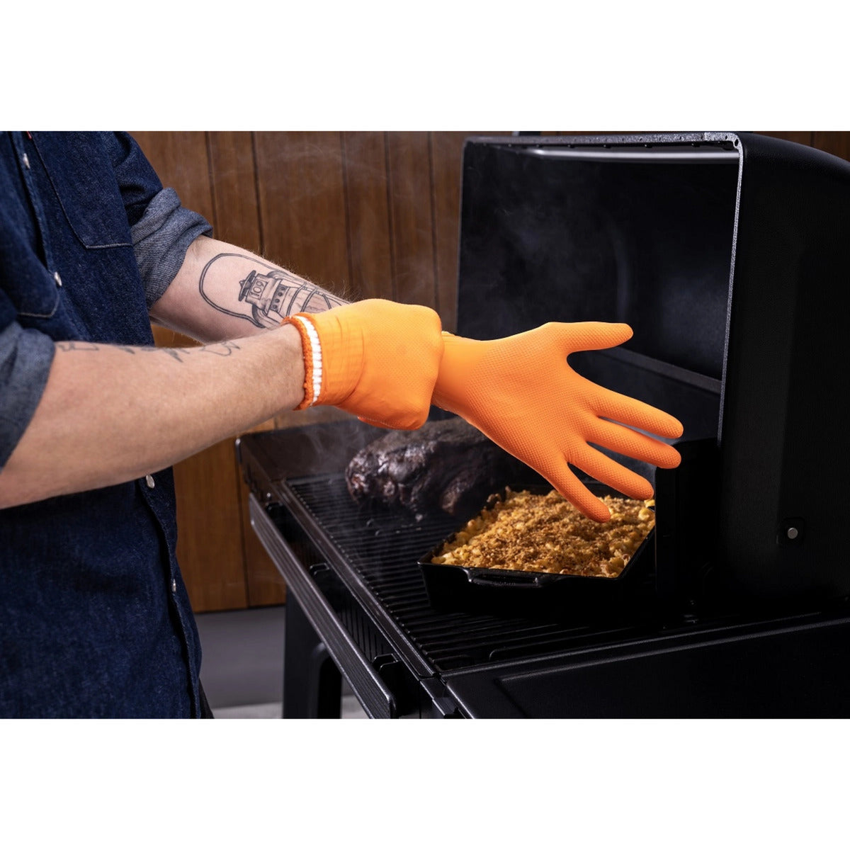 Traeger bbq prep serve gloves handschoen (oranje)