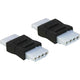 Delock adapter 4 pin molex female-female (zwart)
