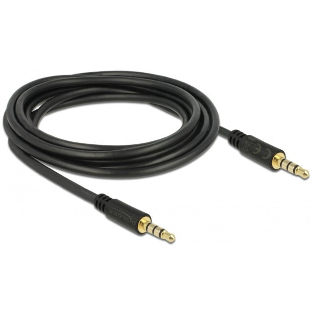 Delock 3,5 mm male > 3.5 mm male kabel (zwart, 3 meter)