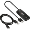 Club 3d hdmi+ micro usb naar usb-c adapter (zwart)