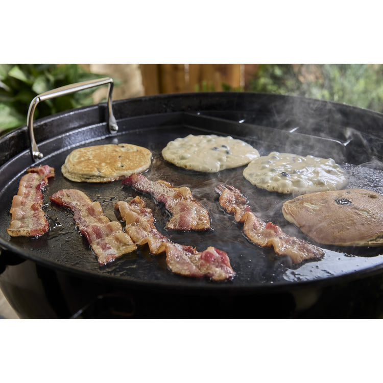 Weber full-size plancha - voor houtskoolbarbecues 57 cm grillplaat (zwart)
