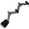 Silverstone sst-cp06-e4, 1x 15-pin-sata > 4x 15-pin-sata kabel