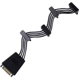 Silverstone sst-cp06-e4, 1x 15-pin-sata > 4x 15-pin-sata kabel - afbeelding 2