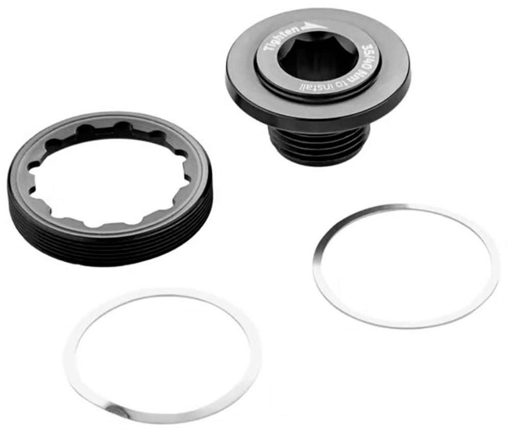 Rotor crank bolt with integrated puller for non-drive side aldhu24