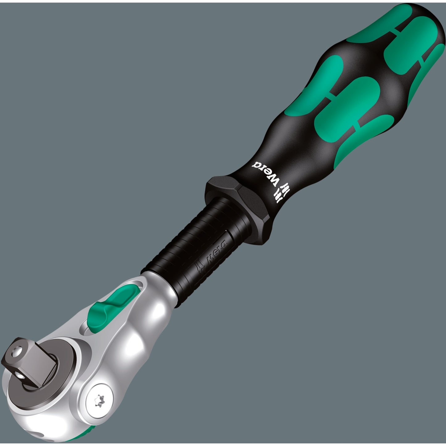 Wera 8100 sa sc 2 zyklop doppenset gereedschapsset (zwart groen, 43-delig, snelheidsratel met draaibare kop)