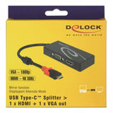 Delock usb-c > hdmi vga adapter (zwart, 0,2 meter) - afbeelding 4