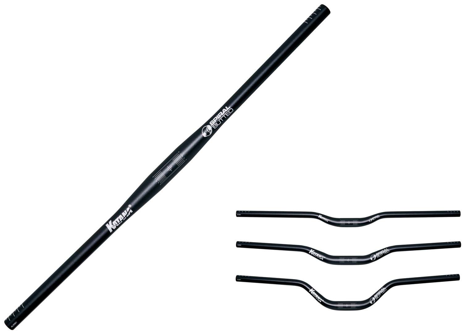 Katana spiral butted riser bar 31.8mm handlebar