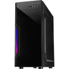 Inter-tech b-42 rgb midi tower behuizing (zwart | 3x usb-a | rgb | window)