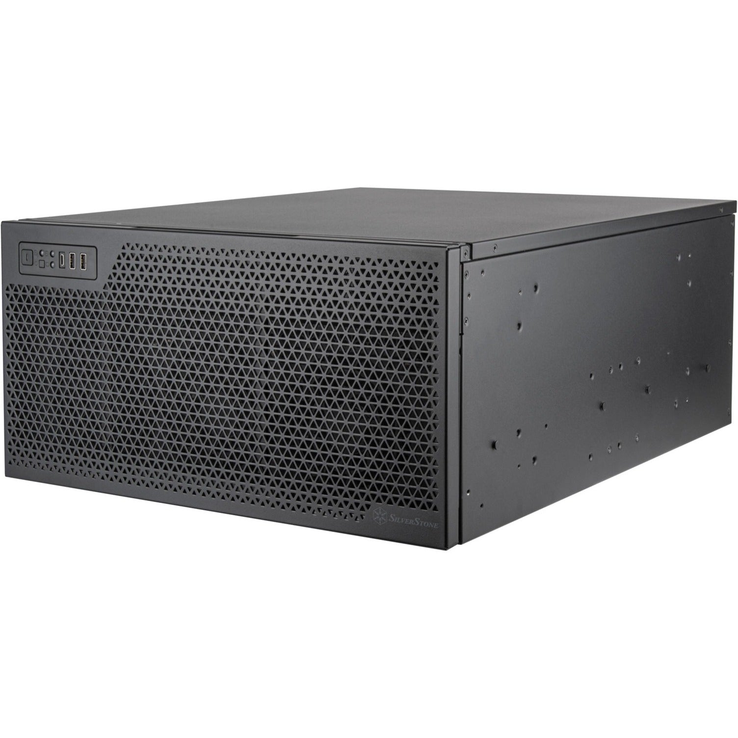 Silverstone rm52 server behuizing (zwart | 2x usb-a | 1x usb-c)