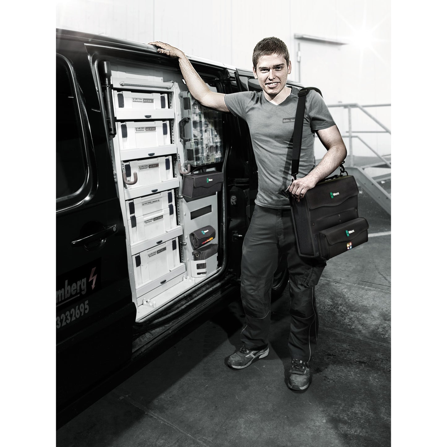 Wera 2go 3 gereedschapsbox (zwart)