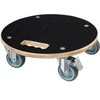 Nature planttrolley rond rolplank (zwart)