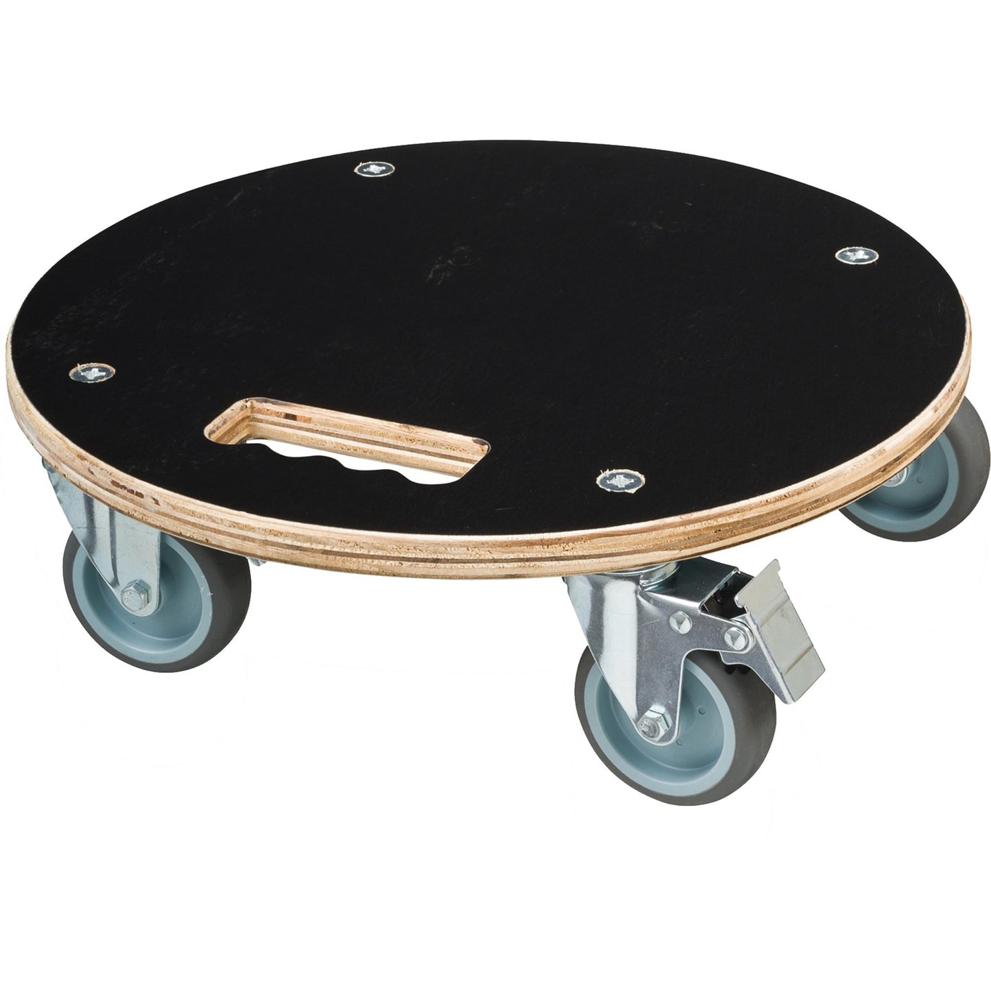 Nature planttrolley rond rolplank (zwart)