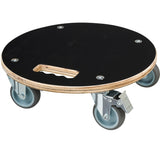 Nature planttrolley rond rolplank (zwart) - afbeelding 1