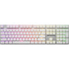 Sharkoon purewriter rgb mechanisch gaming toetsenbord (wit, us lay-out (qwerty), kailh choc low profile blue, 100%, rgb leds)