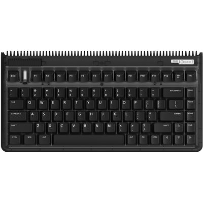 Iqunix og80 dark side wireless mechanical keyboard (zwart, us lay-out (qwerty), cherry mx brown, 80% (tkl), rgb leds, hot-swappable, pbt, 2.4ghz | bluetooth 5.1 | usb-c)
