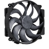 Noctua nf-a14x25r g2 pwm chromax.black case fan (zwart, 140 x 140 x 25 mm)