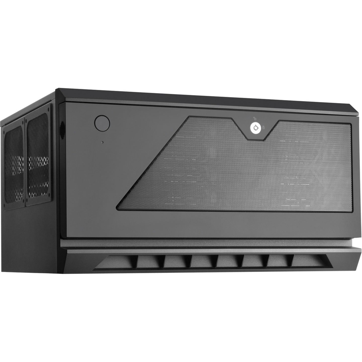 Silverstone cs381b v1.1 rack behuizing (zwart | 2x usb-a 3.2 (5 gbit s) | 2x audio)
