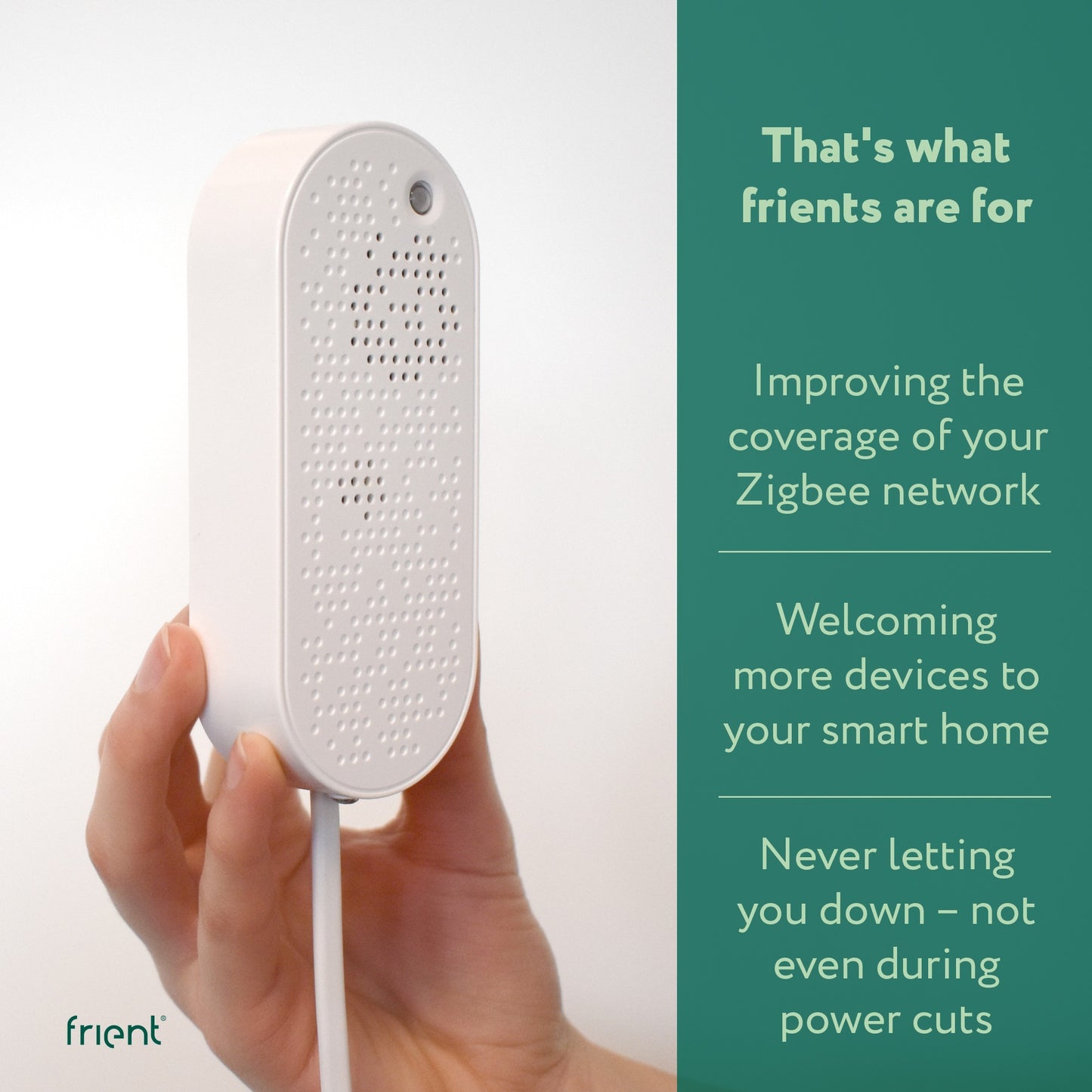 Frient zigbee range extender eu mesh access point (wit, zigbee 3.0)