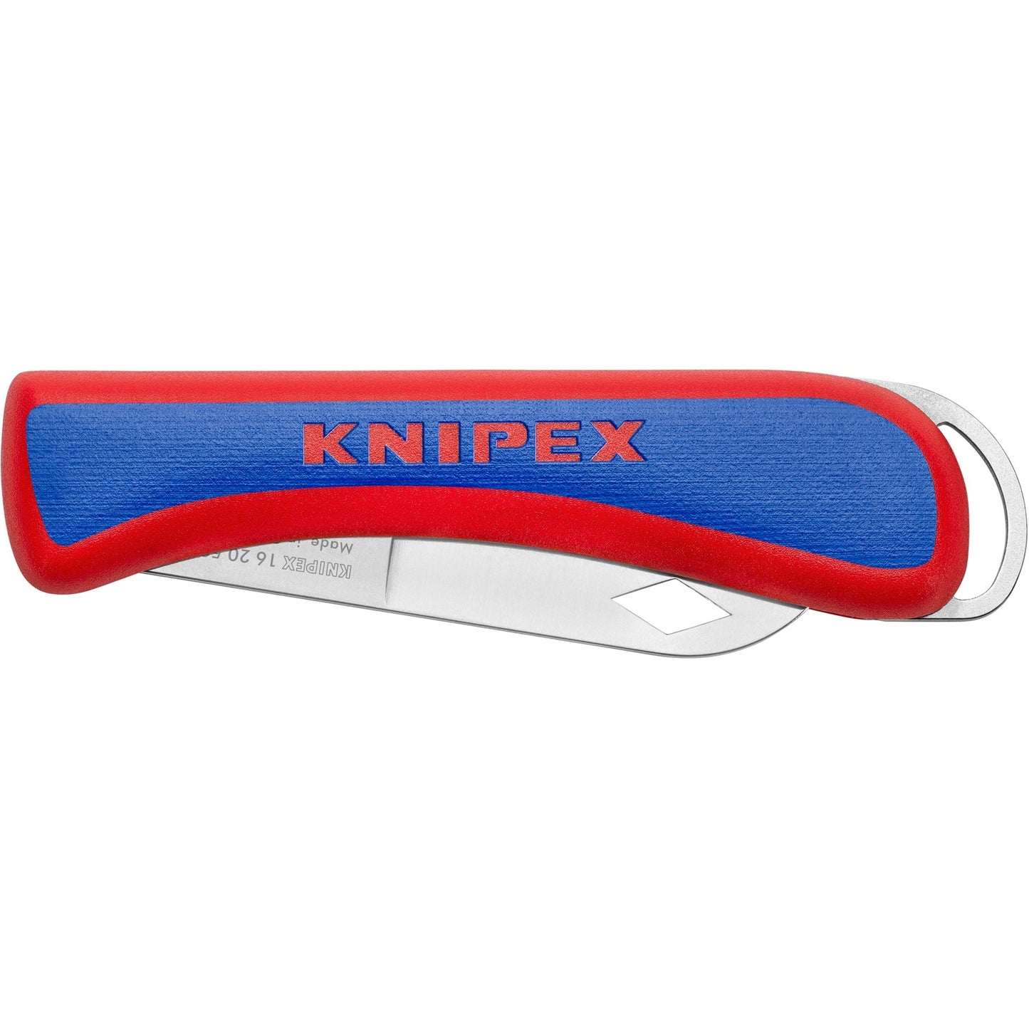 Knipex electriciën zakmes 16 20 50 sb (rood blauw, lengte 120mm)