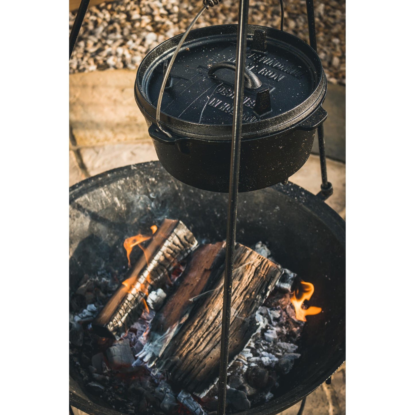 The windmill dutch oven 4,5 qt kookpan (zwart, ø 25.5 cm | 3.8 liter)