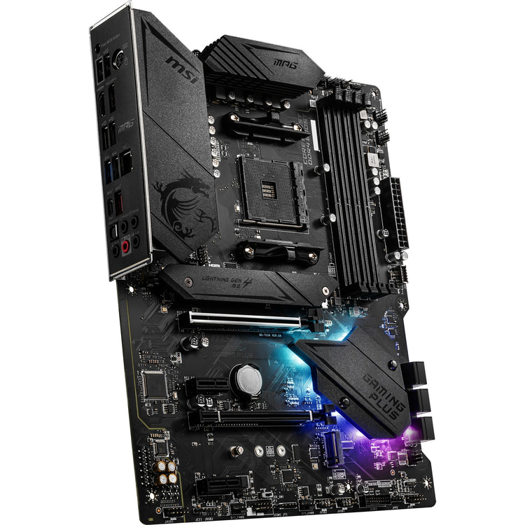 Msi mpg b550 gaming plus socket am4 moederbord (zwart, raid, gb-lan, sound, atx)