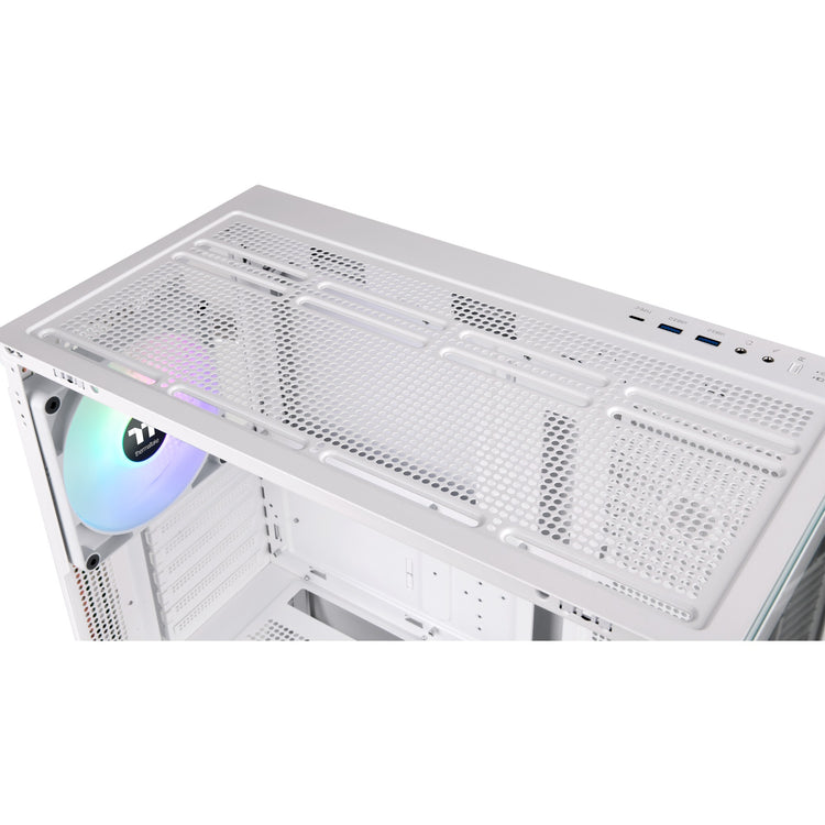 Thermaltake view 270 tg argb - snow midi tower behuizing (wit | 2x usb-a | 1x usb-c | rgb | tempered glass)