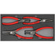 Knipex tangen-set srz ii 00 20 01 v09 tangenset (rood zwart, 4-delig)