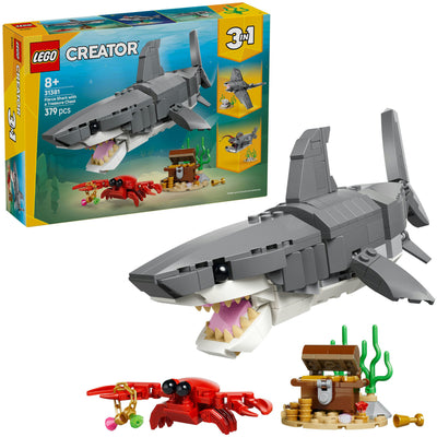Lego creator 31381 woeste haai met schatkist