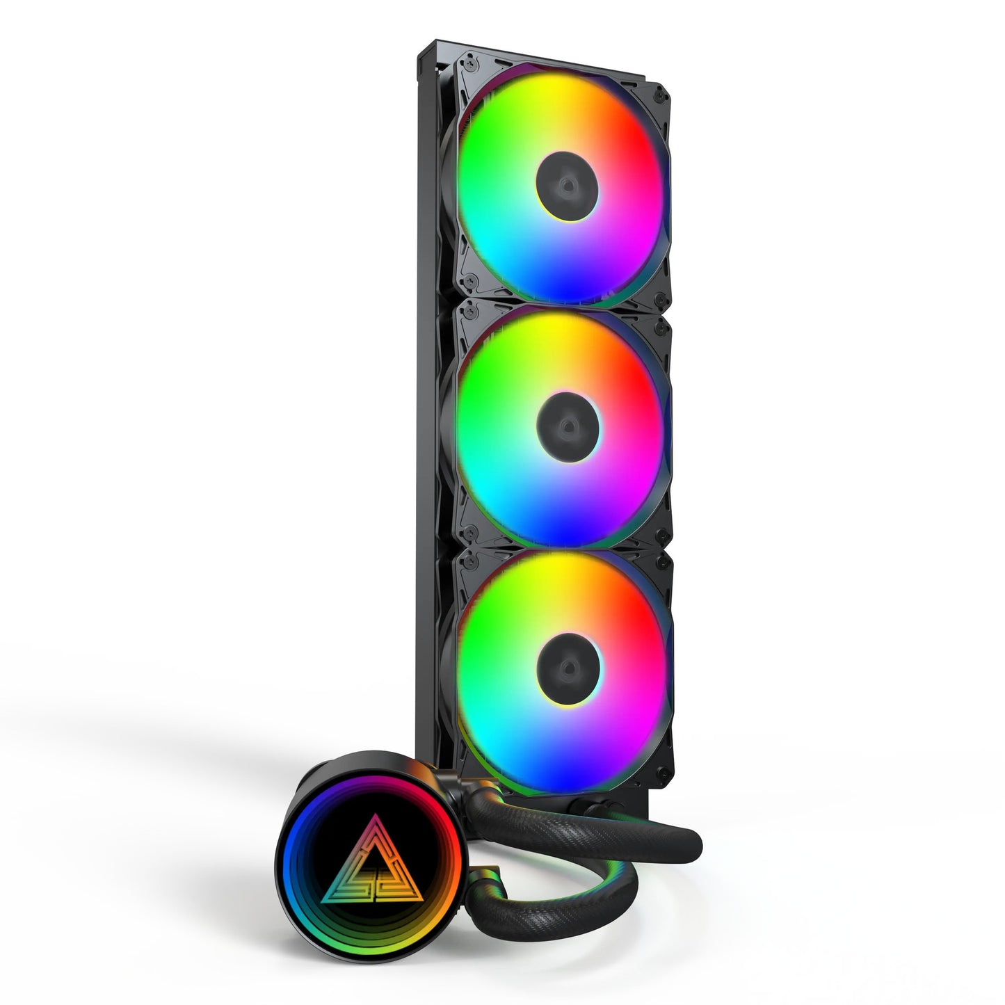 Montech lightflow argb 360 waterkoeling (zwart)