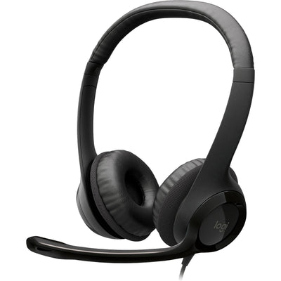 Logitech usb headset h390 on-ear (zwart, retail)