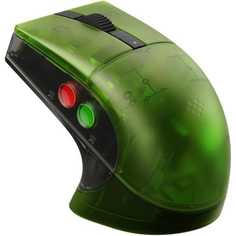 8bitdo retro r8 mouse - xbox edition (groen, 50 - 26000 dpi, bluetooth usb-c 2.4 ghz)