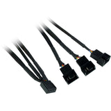 Inter-tech argus rgb-fan set rs-06 case fans (3 stuks, 120 x 120 x 25 mm, pwm) - afbeelding 4