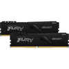 Kingston fury beast 32 gb ddr4-3200 (2x 16 gb) werkgeheugen (zwart, kf432c16bbk2 32, xmp 2.0)