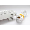 Ducky one 3 classic pure white sf rgb mechanisch toetsenbord (wit, us lay-out (qwerty), cherry mx brown, 65%, rgb leds, double-shot pbt, hot-swappable, quack mechanics)
