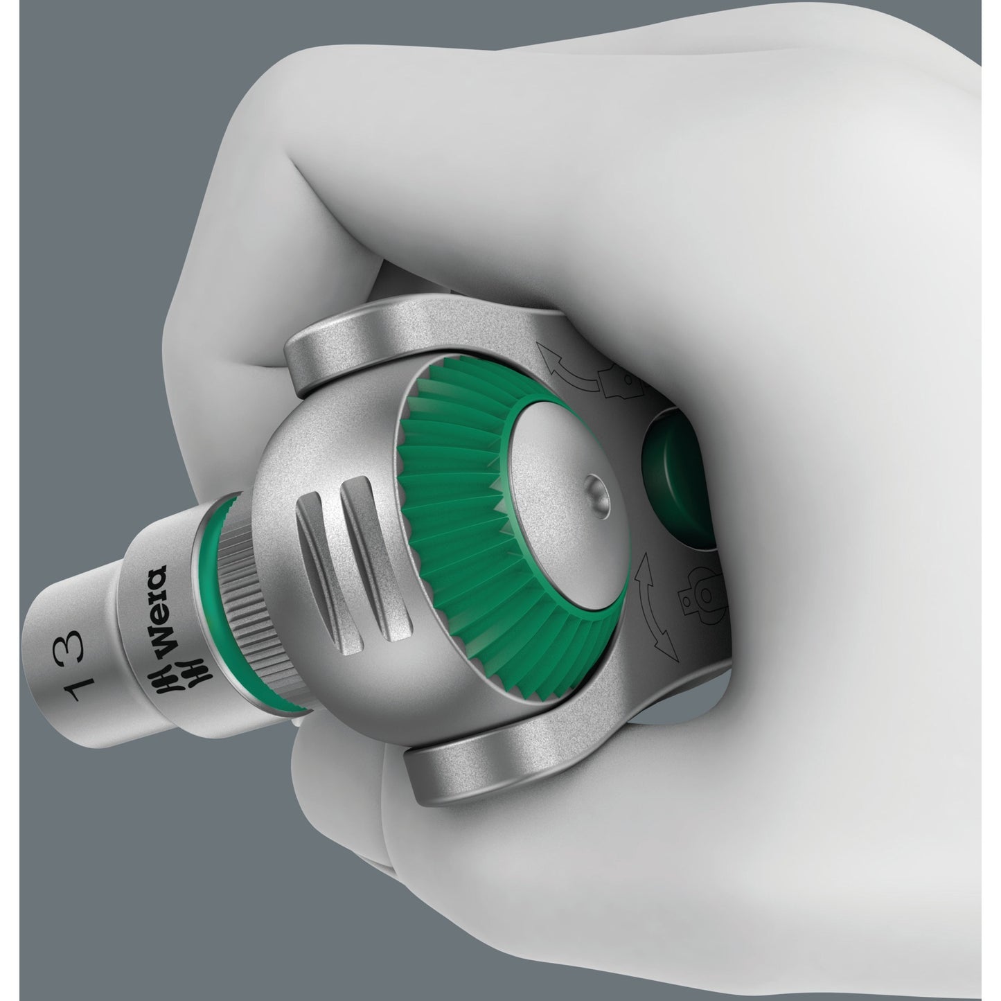 Wera 8000 c sb zyklop speed-ratel met 1 2 -aandrijving