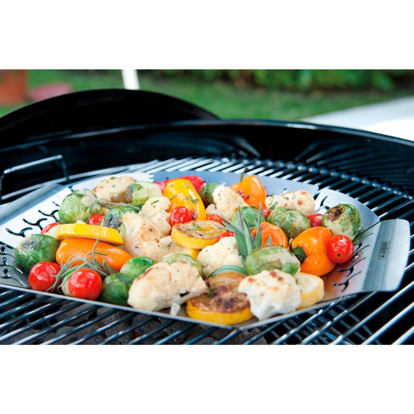 Weber premium grillkorf groentekorf (roestvrij staal)