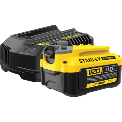 Stanley powertools stanley fatmax sfmcb14m1 v20 18v startset | 18v (1x 4.0ah accu + lader) - sfmcb14m1-qw